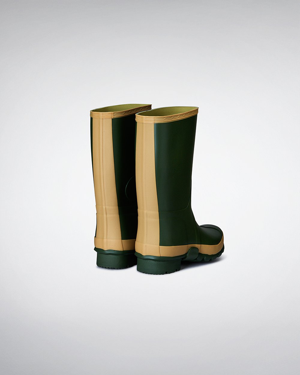 Hunter Gardener Short Rain Boots - Online Sale Womens Green - ZXFGUN175